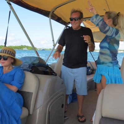 Rest on the pontoon