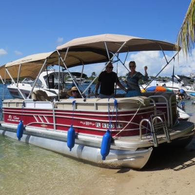 Rest on the pontoon